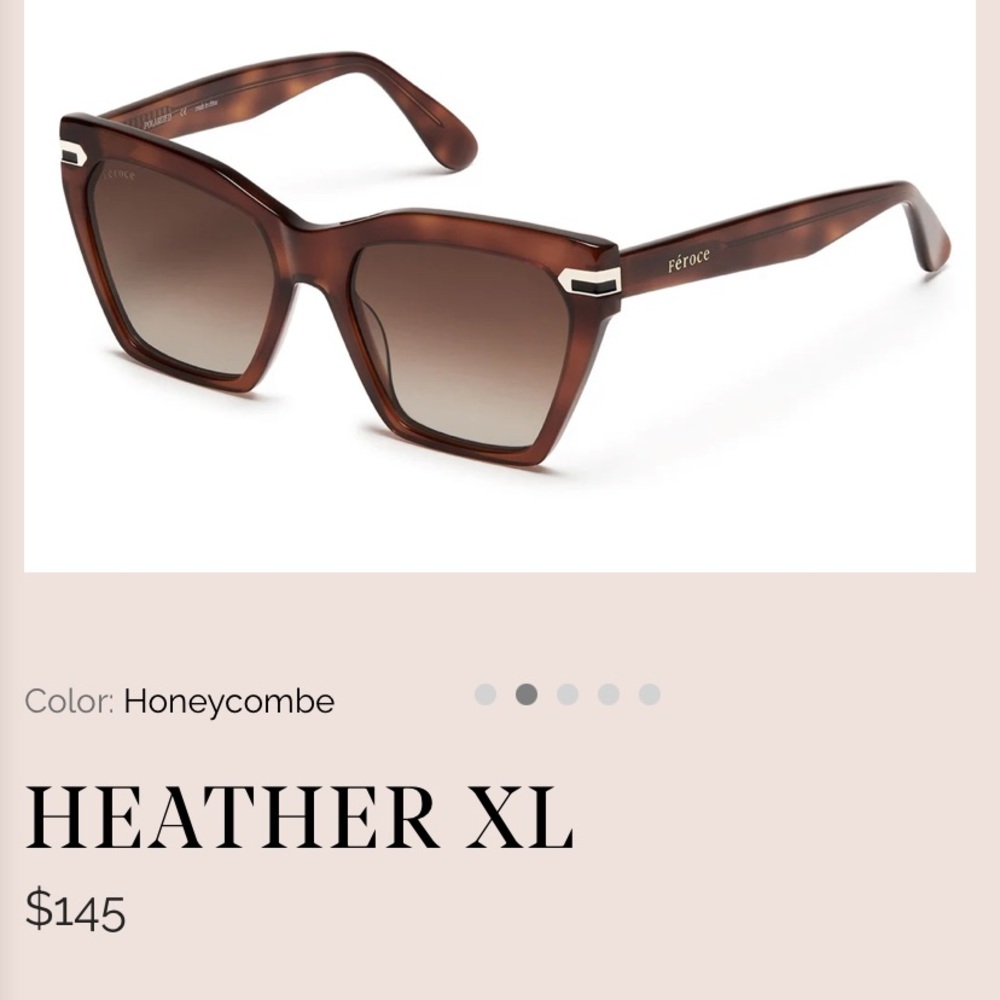 Like new Feroce Heather XL Honeycombe Sunglasses polarized